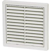 Manrose Fixed Louvre Vent White 125mm x 125mm (20389)