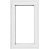 Crystal Right-Hand Opening Clear Double-Glazed Casement White uPVC Window 610mm x 965mm (204JP)