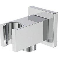 Ideal Standard Idealrain Square Handset Elbow Bracket Chrome 65mm (204RJ)