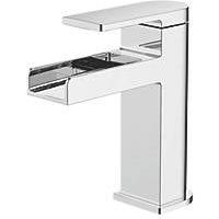 Niagara Waterfall Basin Mono Mixer Tap with Clicker Waste Chrome (2054P)