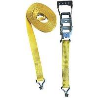 Smith & Locke Ratchet Tie-Down with J-Hooks 8m x 50mm (205XT)