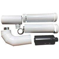 Grant High Level Balanced Flue 1200mm White (206KP)