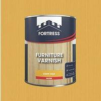Fortress 750ml Light Oak Gloss Water-Based Interior Furniture Varnish (207JM)