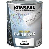 Ronseal 750ml White Matt Stain Block Paint (207PM)
