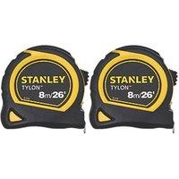 Stanley 8m Tape Measure 2 Pack (2086H)