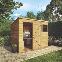 Mercia 8' x 6' (Nominal) Pent Overlap Timber Shed (209YL)