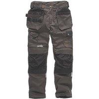 Scruffs Trade Stretch Work Trousers Grey/Black 36" W 32" L (210GX)