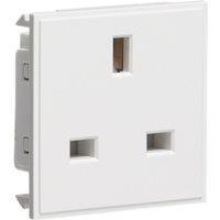 Knightsbridge 13A Unswitched Modular Socket White (210YC)