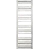 Time 1660mm x 550mm 2670BTU Silver Flat Designer Towel Radiator (211KL)