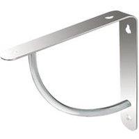 Essentials Cove Shelf Brackets Chrome 180mm x 180mm 4 Pack (211VJ)