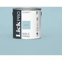 LickPro Max+ 2.5Ltr Blue 08 Matt Emulsion Paint (212JY)