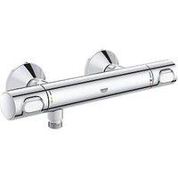 Grohe Precision Flow Exposed Single Outlet Thermostatic Chrome Bar Mixer Shower Valve (213JF)