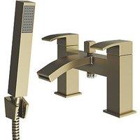 ETAL Kinlin Deck Mounted Bath Shower Mixer Tap Brushed Brass (213KG)