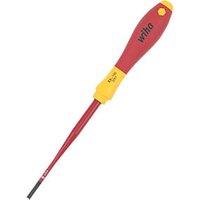 Wiha SoftFinish VDE SlimFix Screwdriver Slotted 3.5mm x 100mm (2157G)