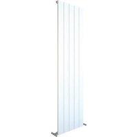 Kudox AluLite Flat 1800mm x 470mm 3897BTU White Vertical Designer Radiator (215FH)