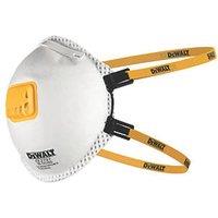 DeWalt Moulded FFP2 NR D Valved Disposable Masks P2 5 Pack (215JE)