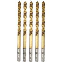 Erbauer Straight Shank Metal Drill Bits 1mm x 34mm 5 Pack (21671)