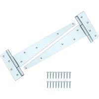 Smith & Locke Zinc-Plated Tee Hinges 450mm 2 Pack (216VE)