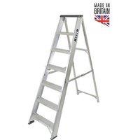 Lyte Aluminium 1.03m 5 Step Swingback A Frame Step Ladder (217FH)