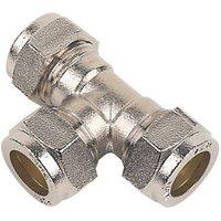 Flomasta Brass Compression Equal Tee 15mm (21800)