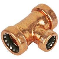 Tectite Sprint Copper Push-Fit Reducing Tee 22mm x 22mm x 15mm (21807)