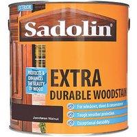 Sadolin 2.5Ltr Jacobean Walnut Semi-Gloss Solvent-Based Exterior Wood Stain (21825)