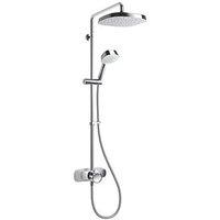 Mira Form Rear-Fed Exposed Chrome Thermostatic Dual Outlet Mixer Shower (218GM)