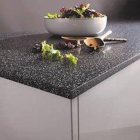 Metis Black Composite Kitchen Worktop 3050mm x 620mm x 15mm (218PH)