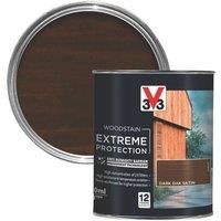V33 750ml Dark Oak Satin Solvent-Based Exterior Wood Stain (218TL)