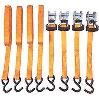 Smith & Locke Ratchet Tie-Down Straps with S-Hook 5m x 27mm 4 Pack (218XT)