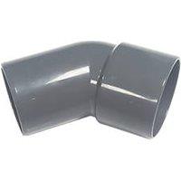 FloPlast Solvent Weld Conversion Bend 135 Grey 40mm 5 Pack (2192V)