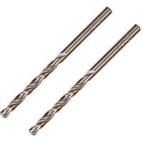 Erbauer Straight Shank Metal Drill Bits 4mm x 75mm 2 Pack (219JL)