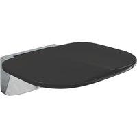 ETAL Wall Mounted Fold Down Shower Seat Black (219RL)