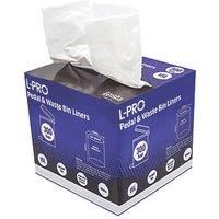 L-PRO White Pedal Bin Liners in Dispenser Box 15Ltr 300 Pack (220FG)