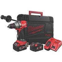 Milwaukee M18ONEPD3-502X 18V 2 x 5.0Ah Li-Ion RedLithium Brushless Cordless ONE-KEY Combi Drill (220KN)