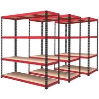 RB Boss 4-Tier Metal Garage Shelving Unit 1525mm x 610mm x 1980mm 3 Pack (220PT)