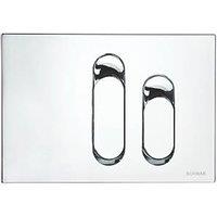 Fluidmaster Schwab Dura 634694 Dual-Flush Flushing Plate Gloss Chrome (2213X)