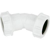 FloPlast WC18 Universal Compression Waste Bend 135 (45) 32mm (22157)