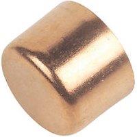 Flomasta Copper End Feed Stop Ends 22mm 2 Pack (22172)