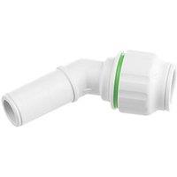Flomasta Plastic Push-Fit Equal 135 Spigot Elbow 22mm (221HY)