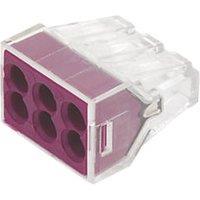 Wago 773-106 24A 6-Way Push-Wire Connectors 50 Pack (22261)