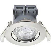 LAP Tilt LED Downlight Brushed Nickel 4.5W 400lm (222PP)