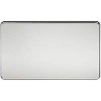 Knightsbridge 2-Gang Blanking Plate Polished Chrome (222TY)