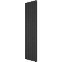 Ximax Oceanus Duplex 1800mm x 445mm 4024BTU Black Vertical Designer Radiator (222YE)