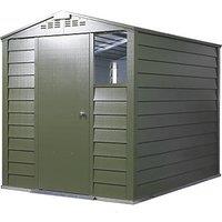 Trimetals Titan 660 6' 6" x 6' 6" (Nominal) Apex Metal Shed Green (22310)