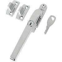 Smith & Locke Left or Right-Handed Modern Locking Casement Fastener Polished Chrome (2234R)