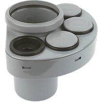 FloPlast Push-Fit 4-Boss Single Socket Waste Manifold Grey 110mm (22367)