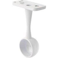 Smith & Locke End Support Brackets White 19mm 2 Pack (223HH)