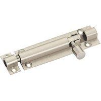 Smith & Locke Straight Barrel Door Bolt Satin Nickel 100mm (223PY)
