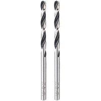 Bosch PointTeQ Straight Shank Metal Drill Bits 4mm x 75mm 2 Pack (224FV)